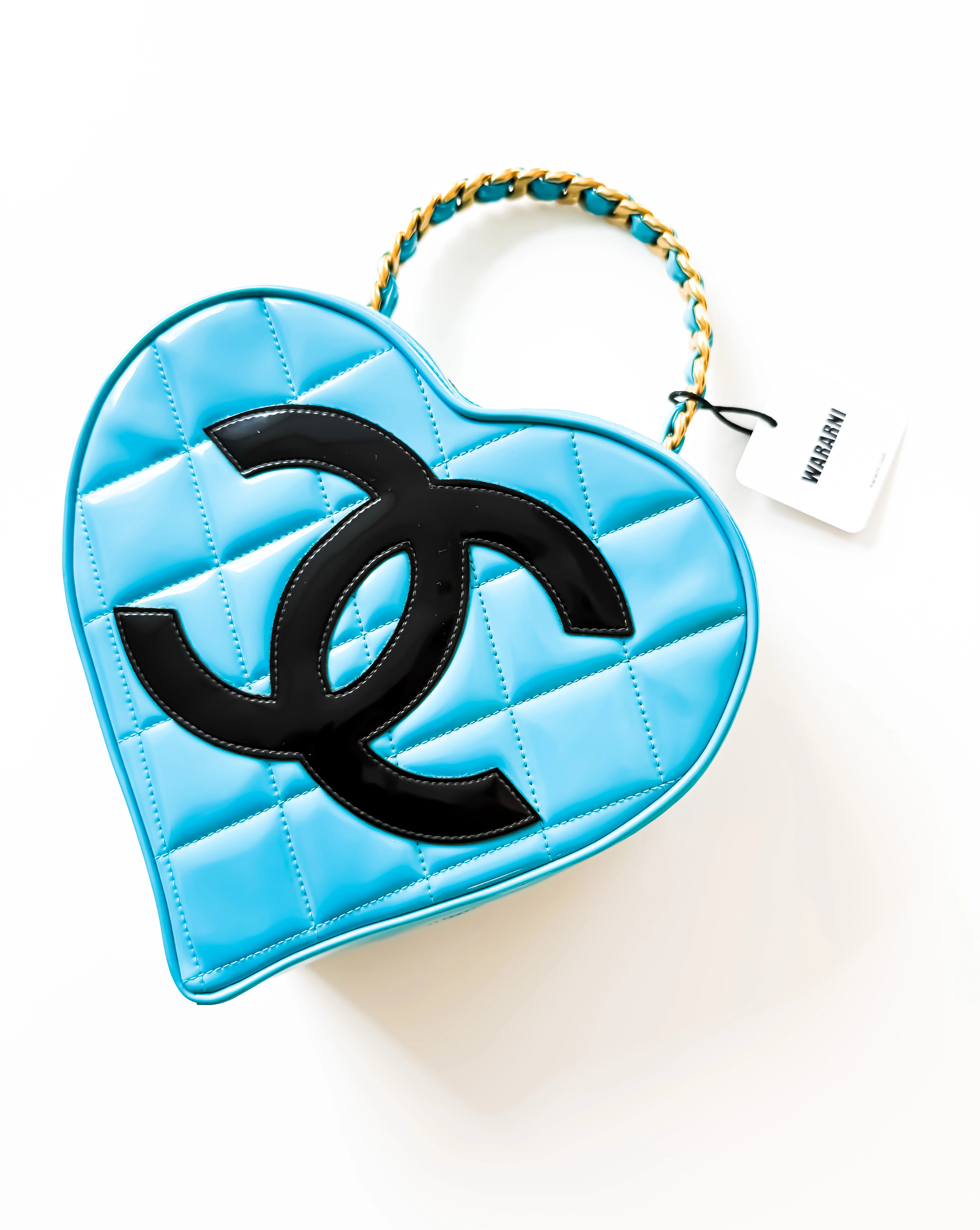 Chanel 1995 Blue Patent Heart Bag — Ultra Rare Barbie Collection Icon