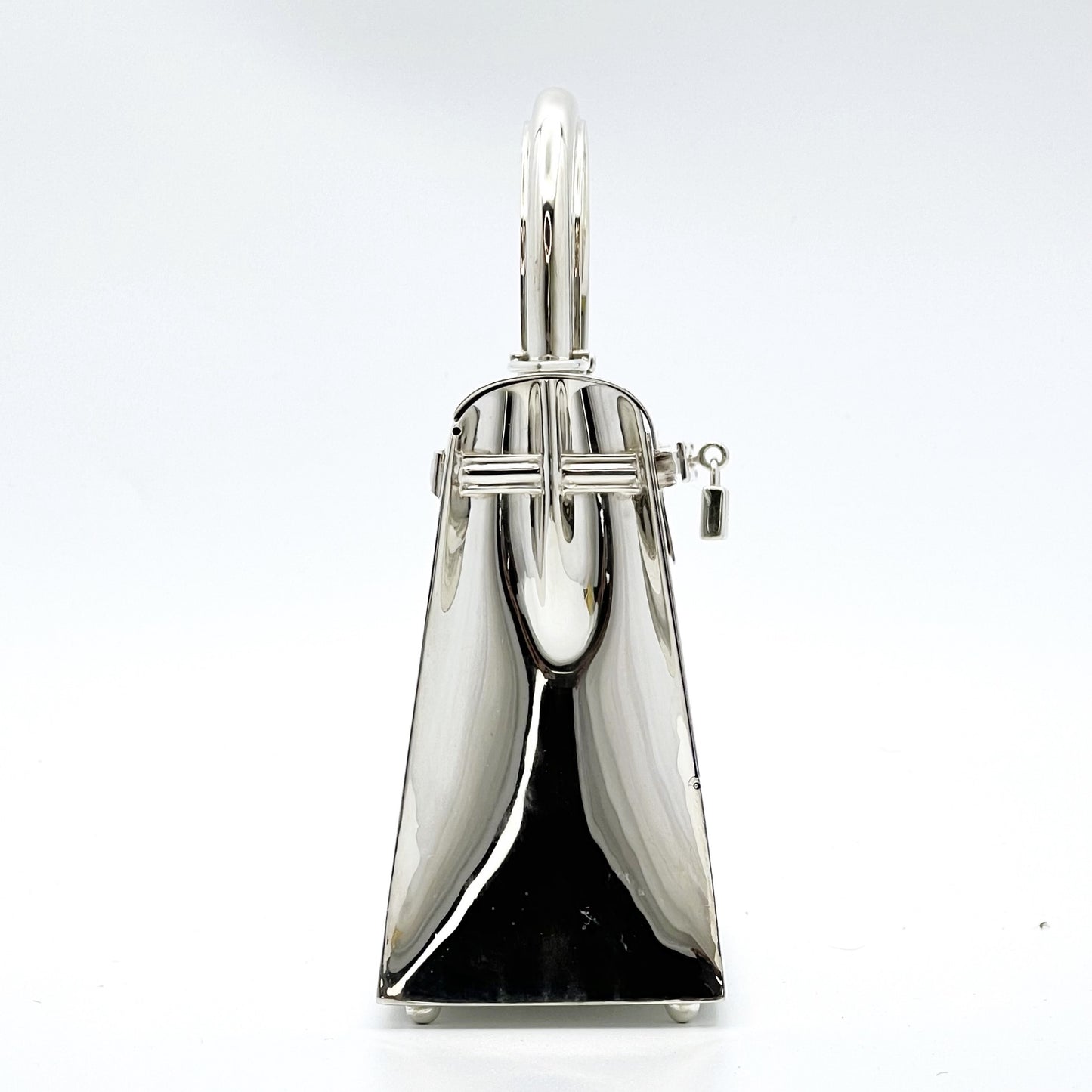 Ultra-Rare Hermes Kelly 15 Bag Sterling Silver Vintage Limited Edition Chaine D’Ancre Strap