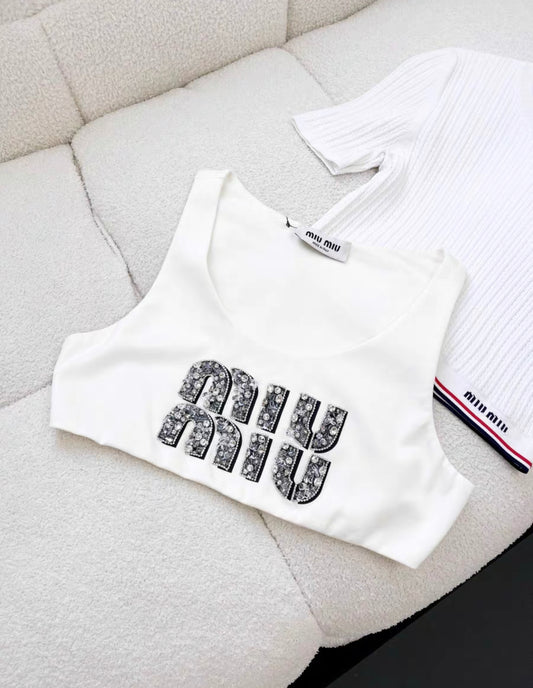 MIU MIU Miu Miu cropped top size 36 - 36 Top - Vintage fashion from Top Quality Luxury Designers Bag