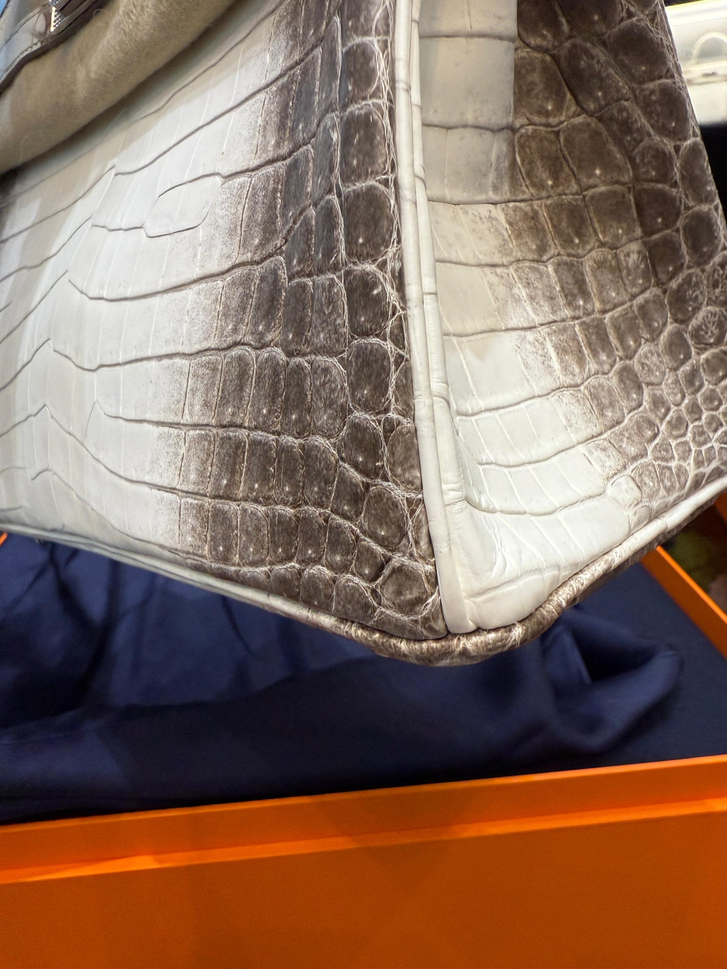 Hermès Birkin 25 Himalaya Niloticus Crocodile Gold Diamond Hardware