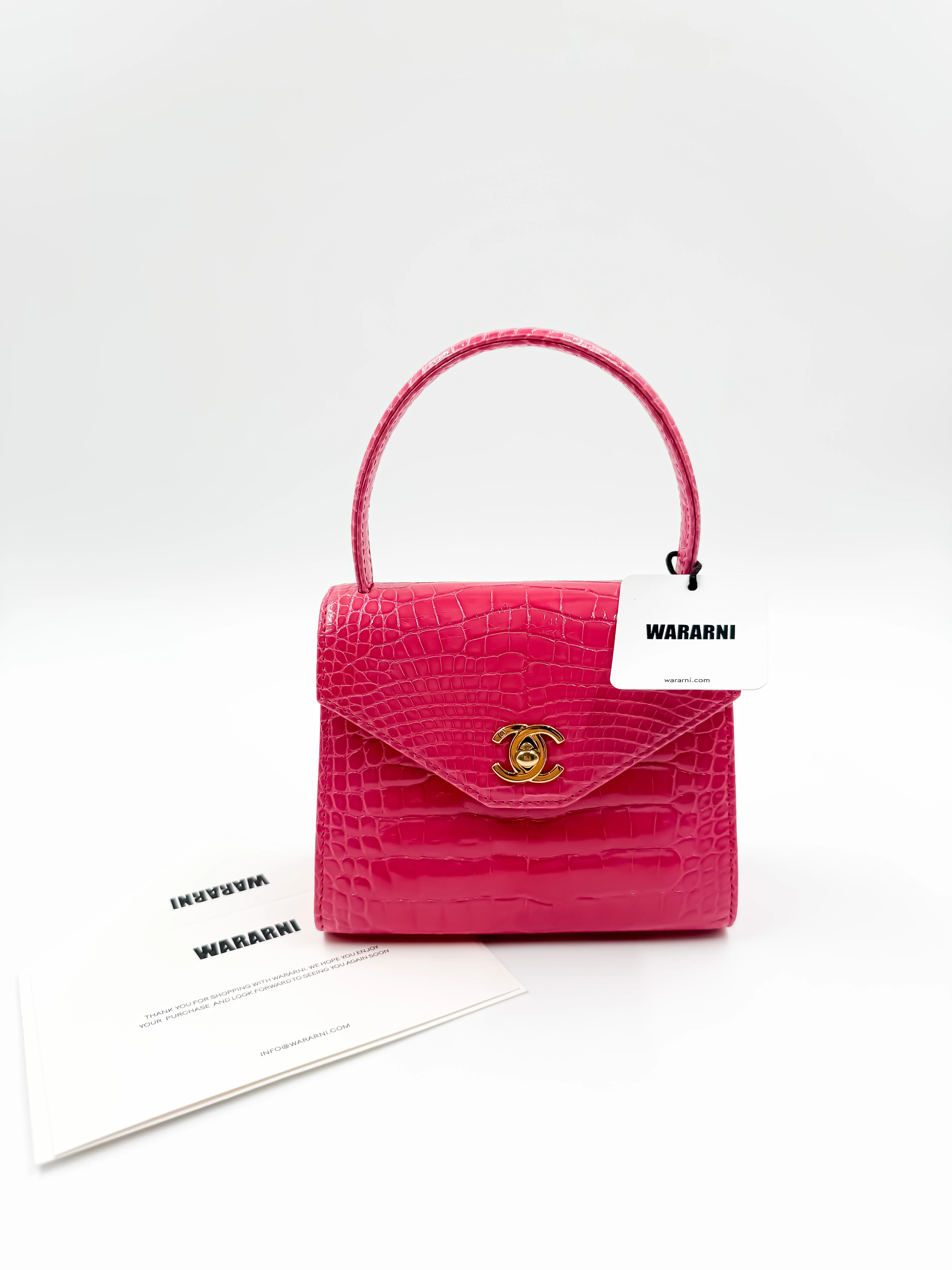 Chanel Vintage Pink Alligator Mini Top-Handle — Collector’s Edition