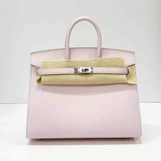 Hermès Birkin 25 Mauve Pale Epsom Leather Palladium Hardware