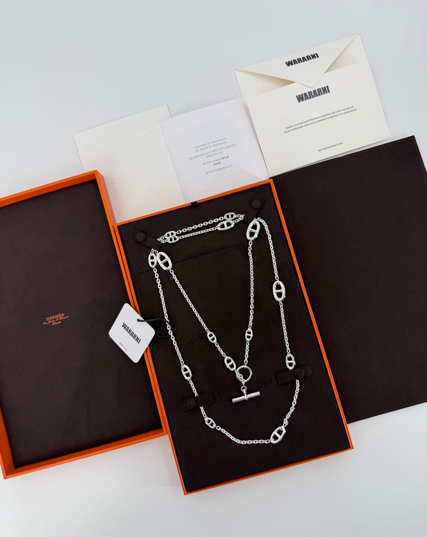 Hermès Farandole long necklace 120cm