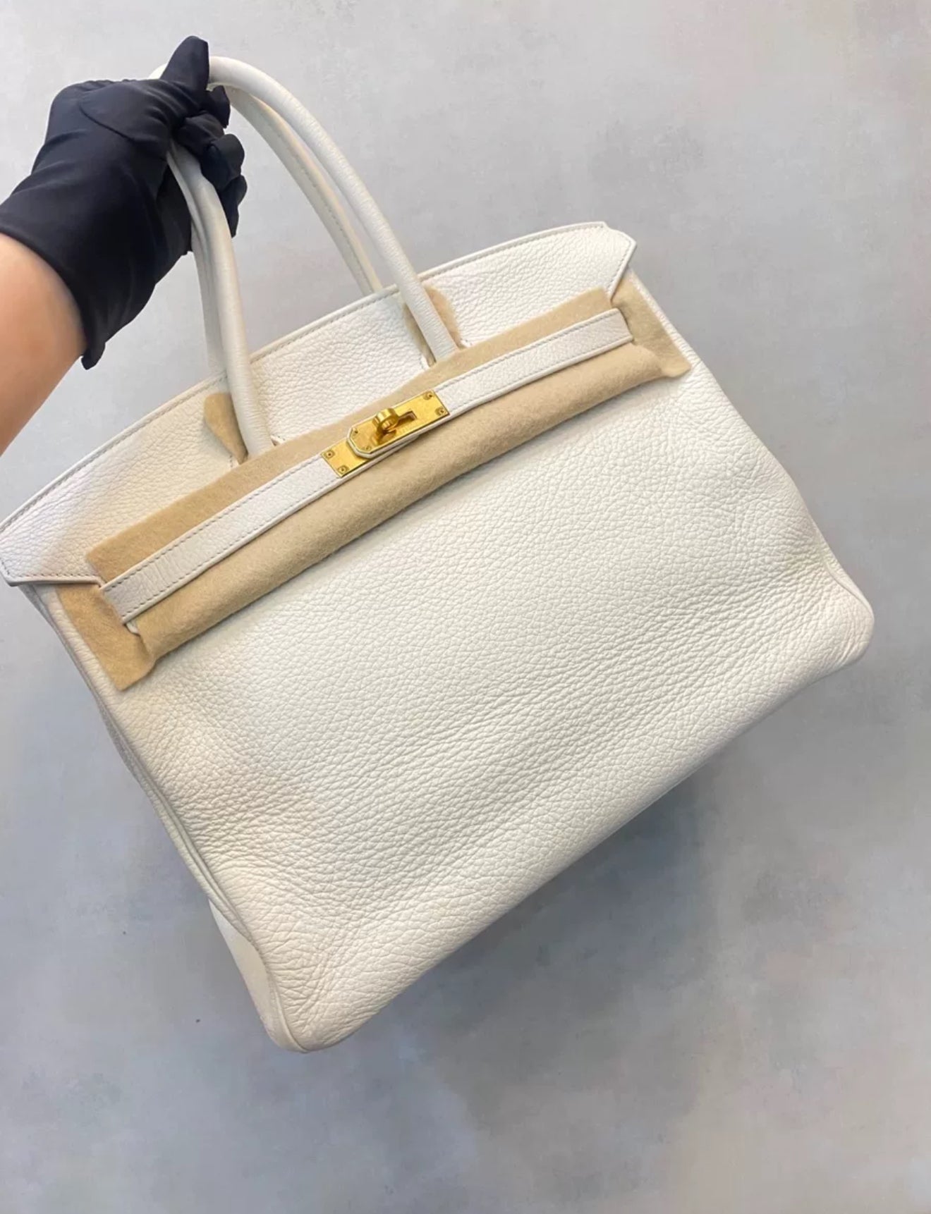 Hermès Birkin 35 White Togo Leather Gold Hardware