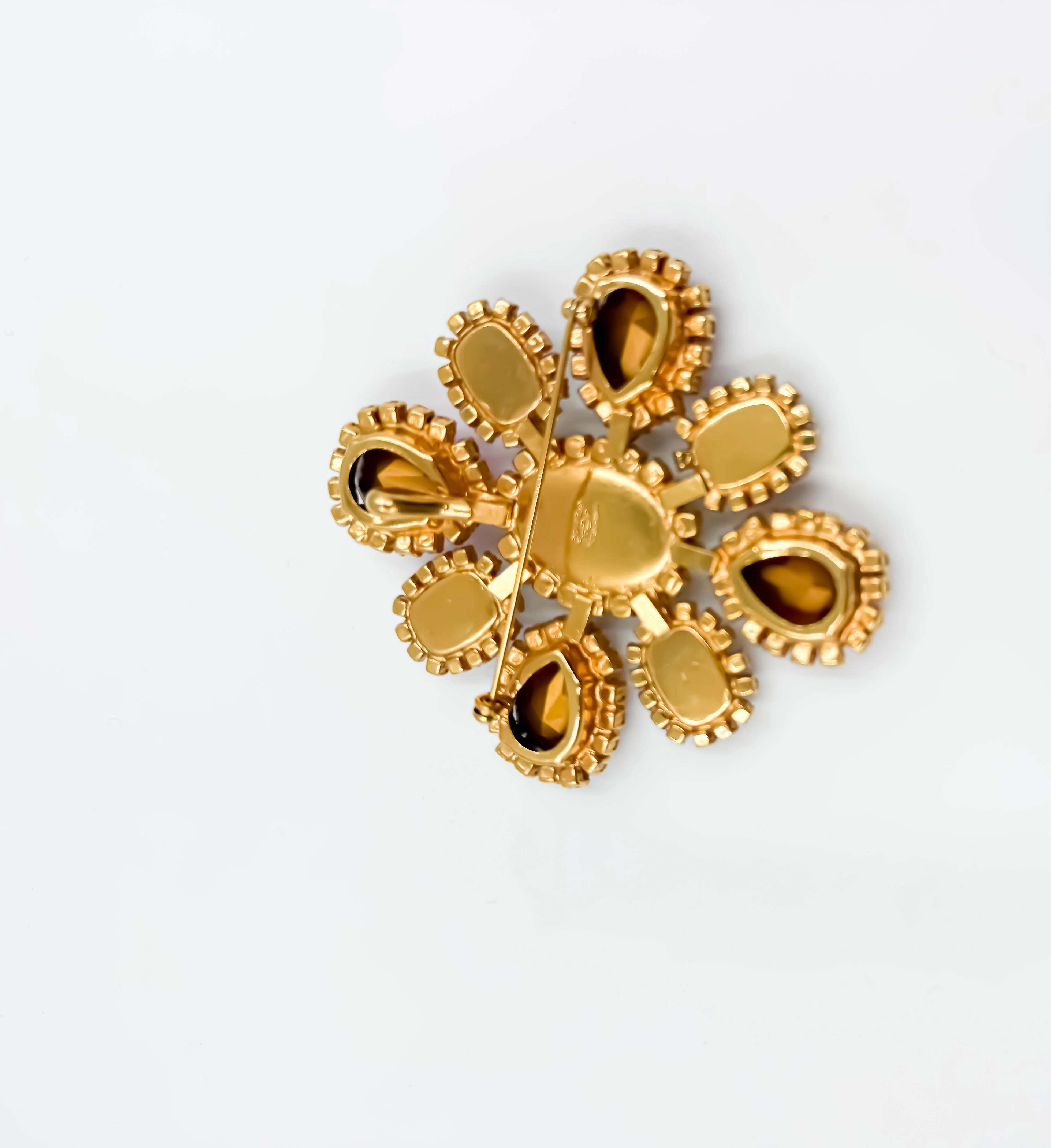 Chanel 1995 Spring/Summer Barbie Collection Oversized Gripoix Floral Brooch