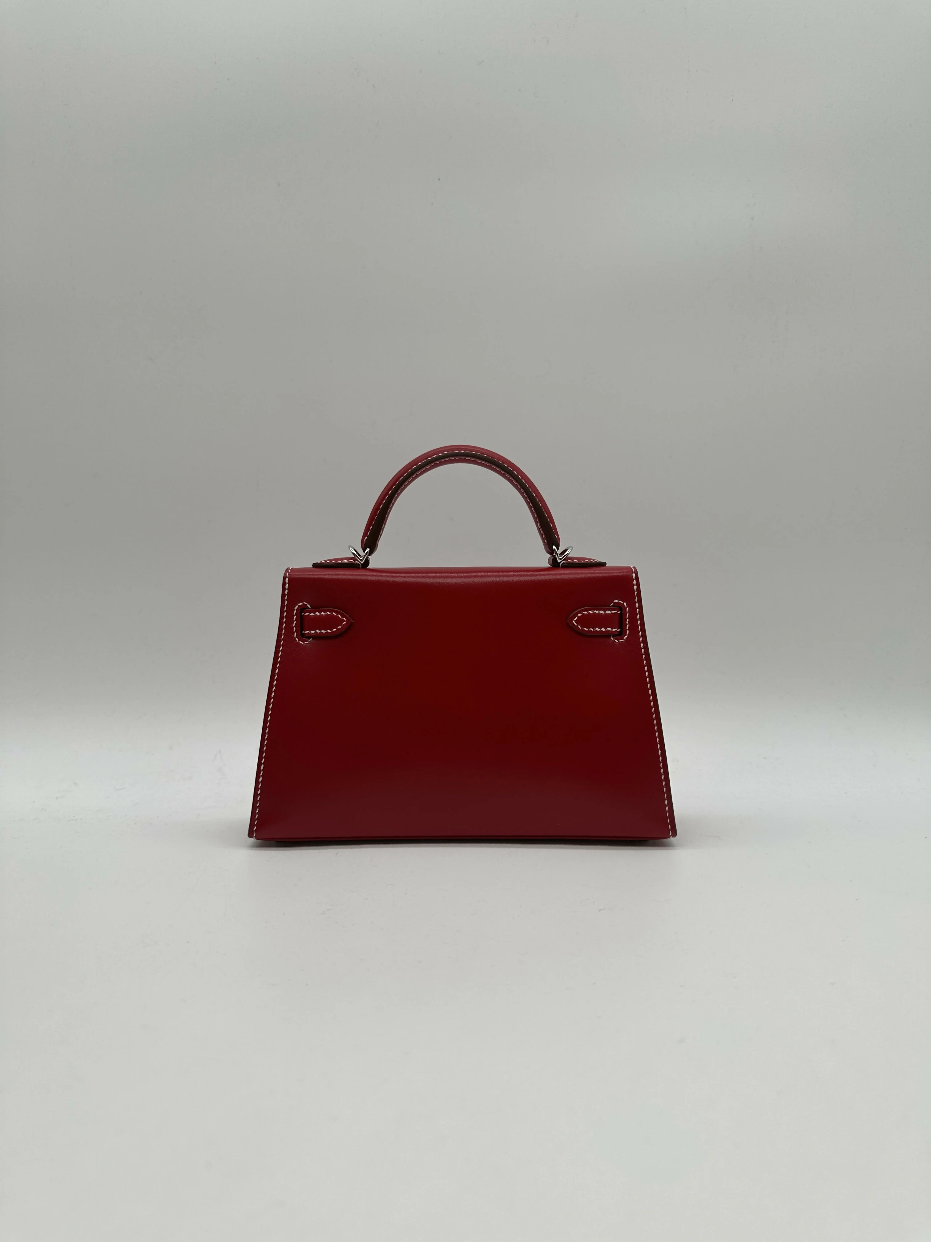 Hermès Kelly 20 Rouge Piment Box PHW K