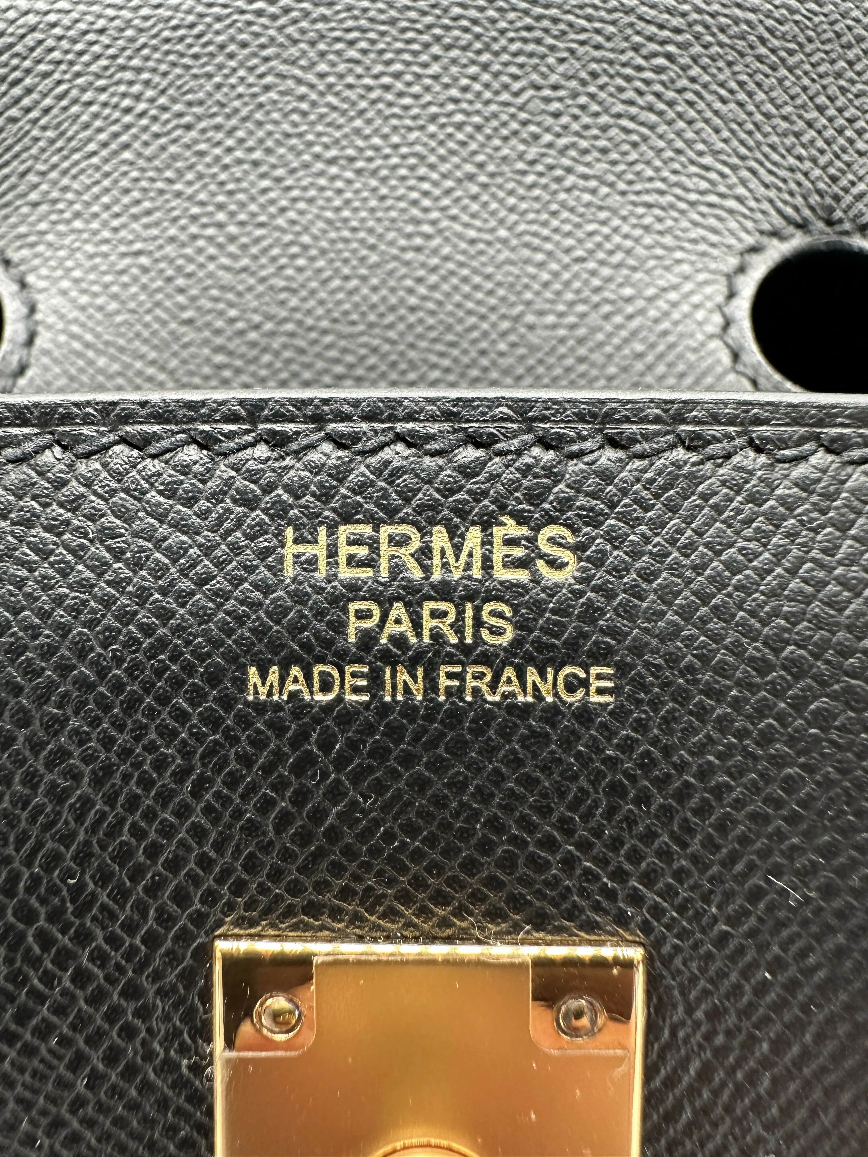 Hermès Birkin 25 Black Madame GHW Y 2020