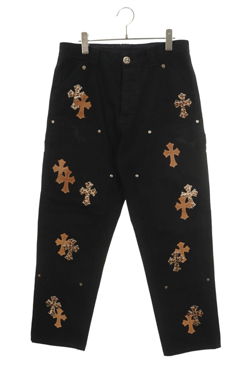 Chrome Hearts Carpenter Long Pants with Cross-Patch CARPENTER CNVS BLK