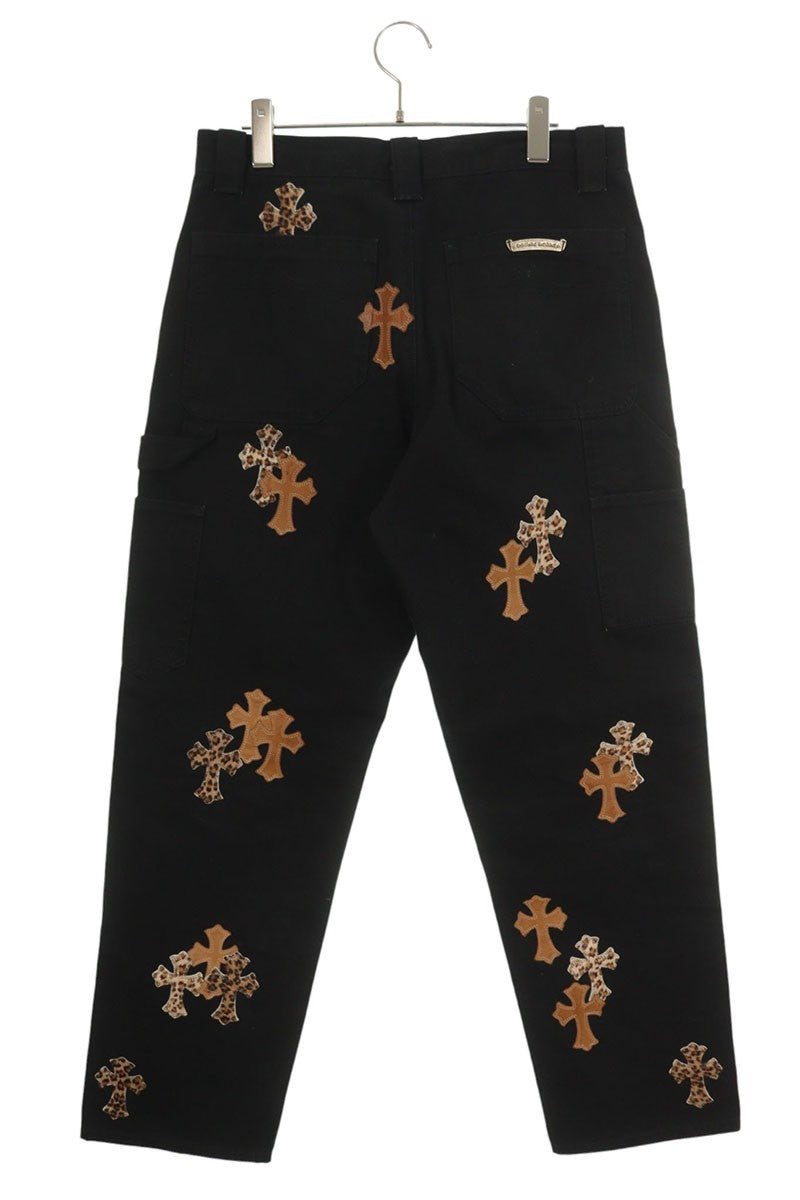 Chrome Hearts Carpenter Long Pants with Cross-Patch CARPENTER CNVS BLK