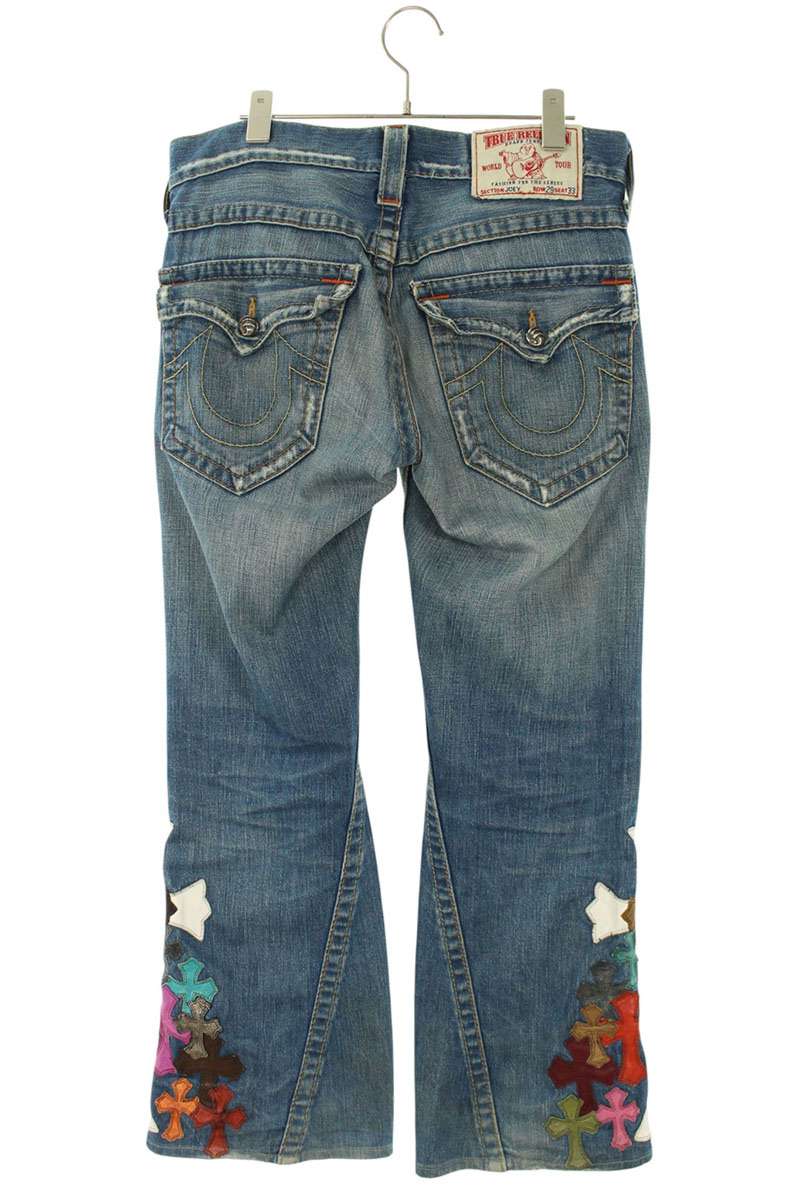 Chrome Hearts Denim pants with hem multi-patch