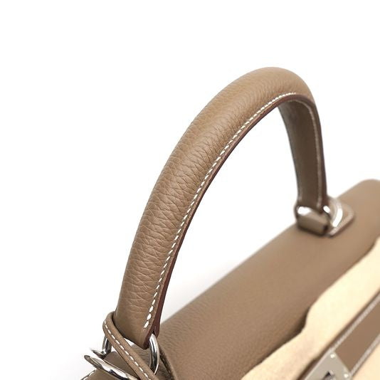 Hermes Etoupe Voyage Kelly 50 Bag
