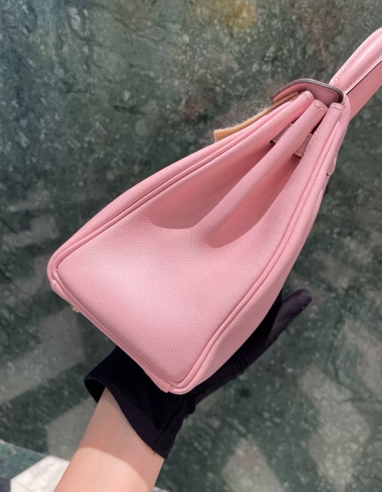 Hermes Kelly 25 Pink Sakura Swift Leather Gold Hardware
