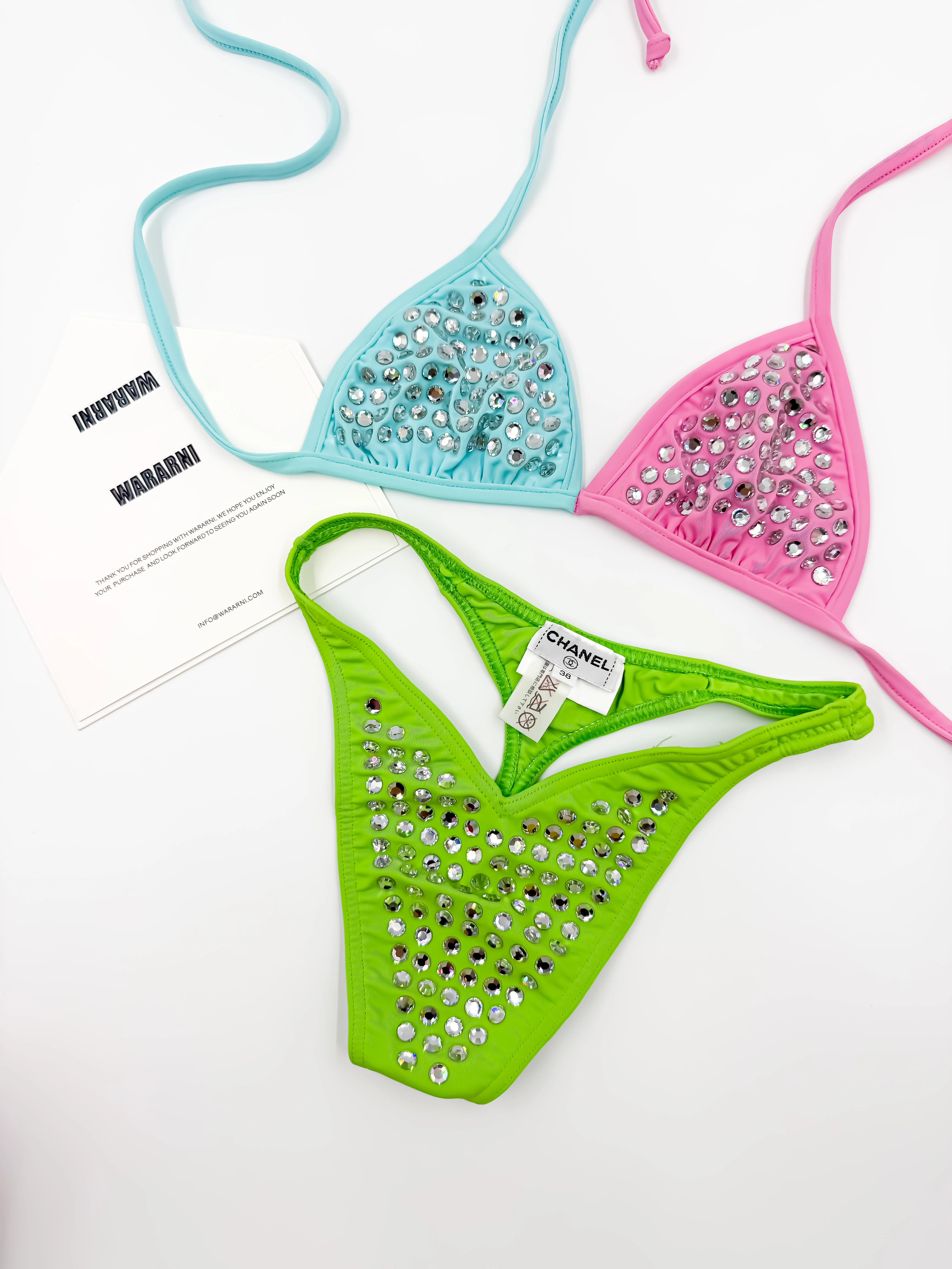 Chanel Vintage 1995 Barbie Crystal Bikini — Ultra-Rare Runway Icon