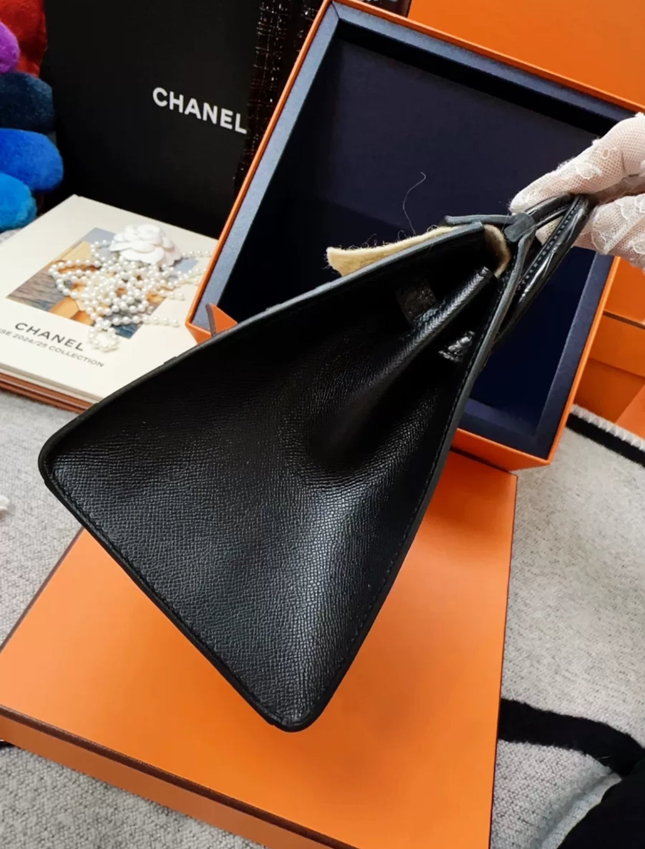 Hermès Night Sac Faubourg Birkin 20 SO BLACK Matte Alligator