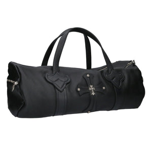 Chrome Hearts Cross-patch small CH decorative dagger zip handbag DUFFLE GYM BAG