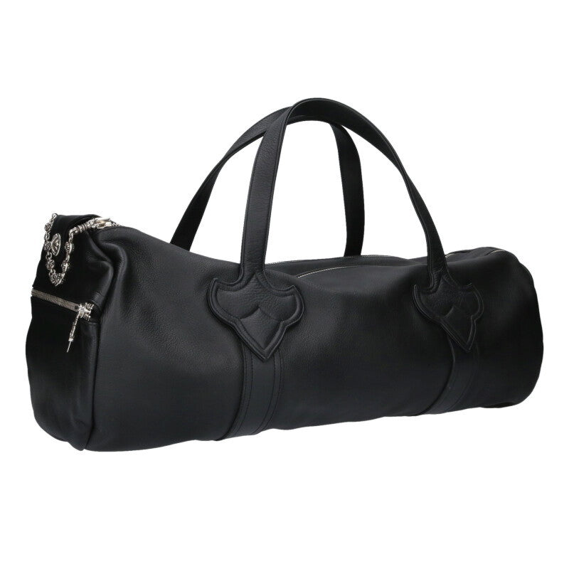Chrome Hearts Cross-patch small CH decorative dagger zip handbag DUFFLE GYM BAG