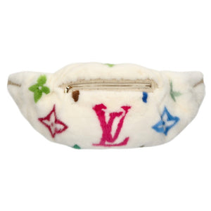 LOUIS VUITTON Monogram Multicolor Mink Fur Waist Body Bag LV × TM / Bum Bag