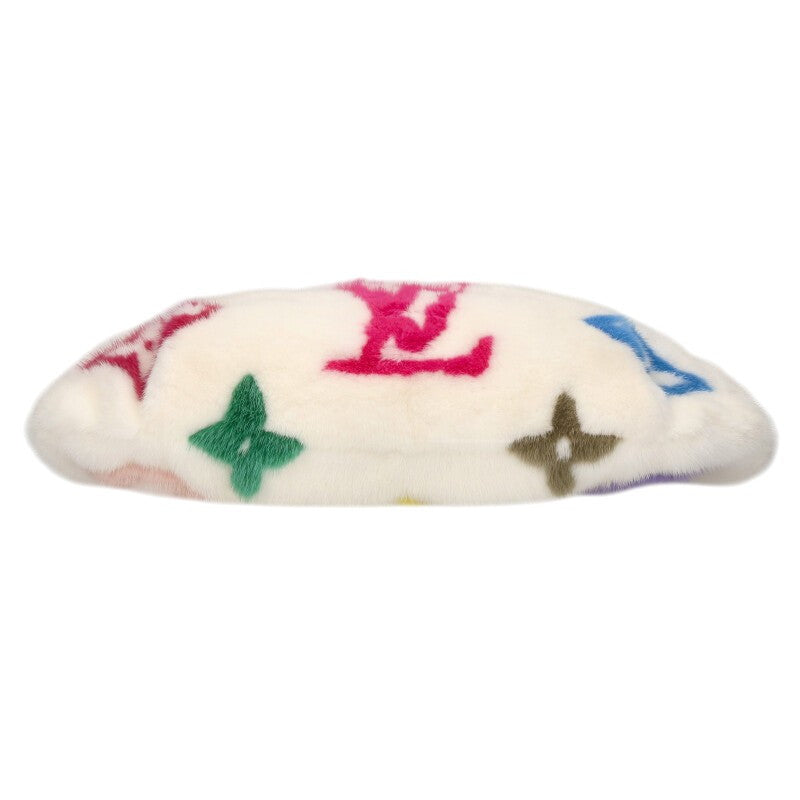 LOUIS VUITTON Monogram Multicolor Mink Fur Waist Body Bag LV × TM / Bum Bag