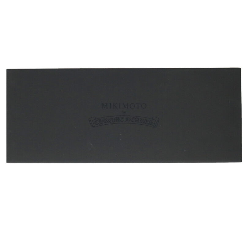 Chrome Hearts CH Cross Pearl White Gold Necklace Mikimoto