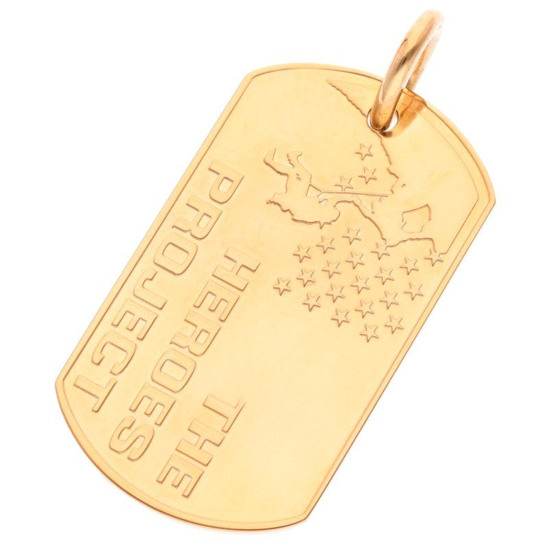Chrome Hearts Gold Necklace Top 22K LARGE DOGTAG / Large Dog Tag