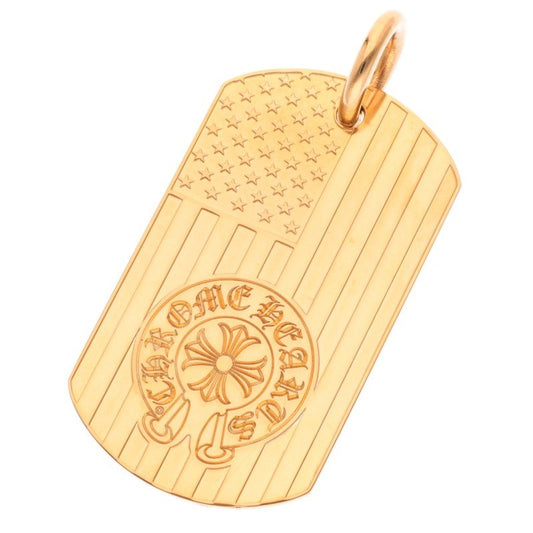 Chrome Hearts Gold Necklace Top 22K LARGE DOGTAG / Large Dog Tag