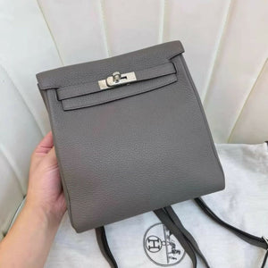 Hermès Kelly Ado in Gray with Palladium Hardware