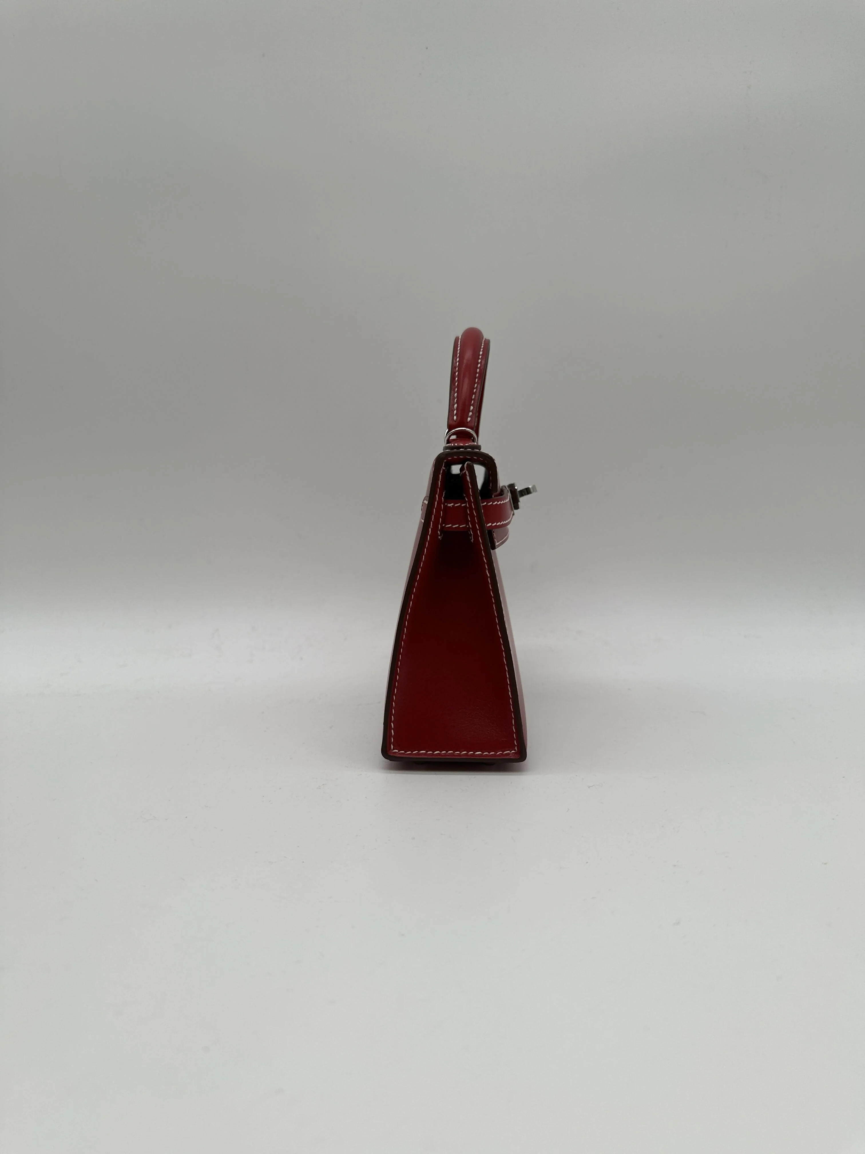 Hermès Kelly 20 Rouge Piment Box PHW K