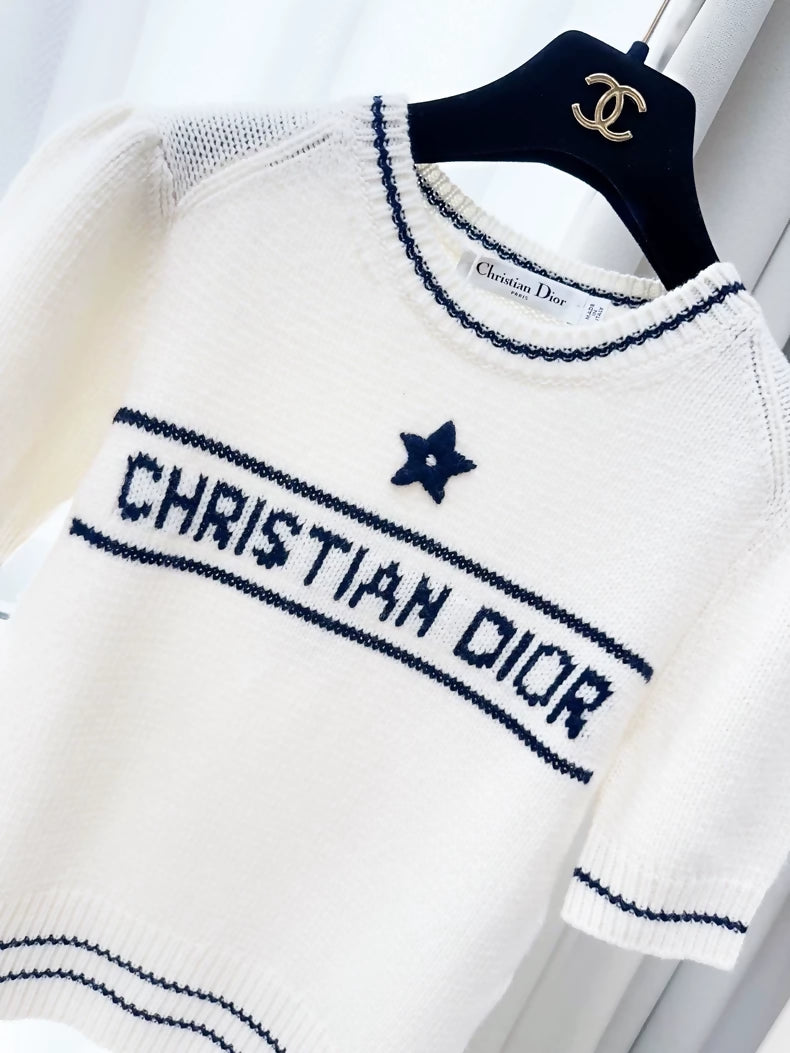 Dior Lucky Star Off-White Knit top