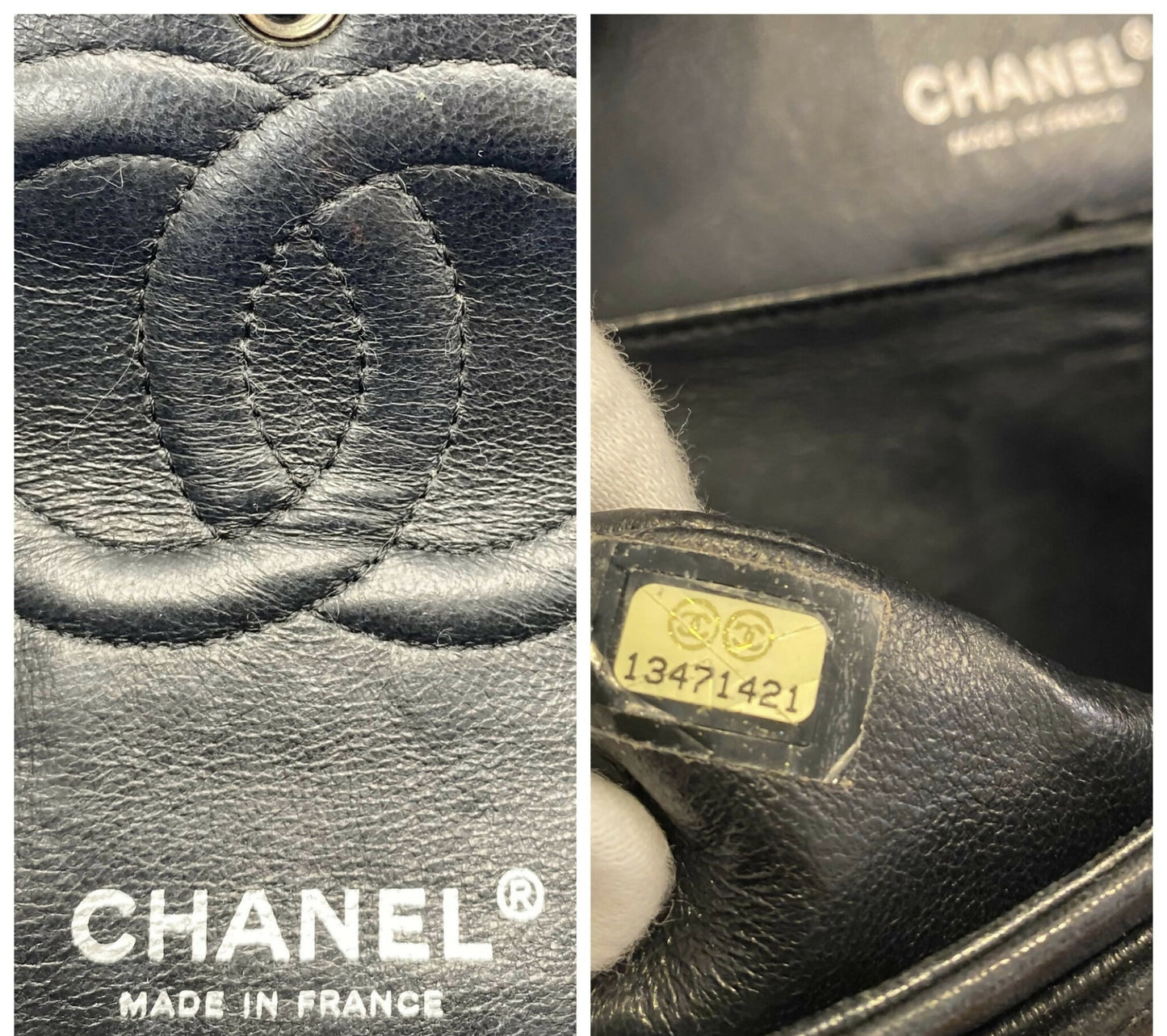 Chanel Medium Double Flap Black Camellia Lambskin Classic Timeless Bag SHW