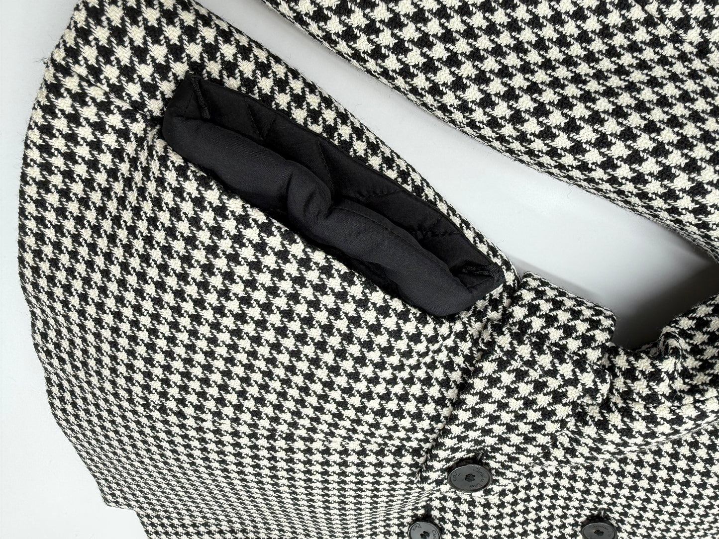 Christian Dior 2022 Houndstooth Wool Jacket — Black  White (FR 36)