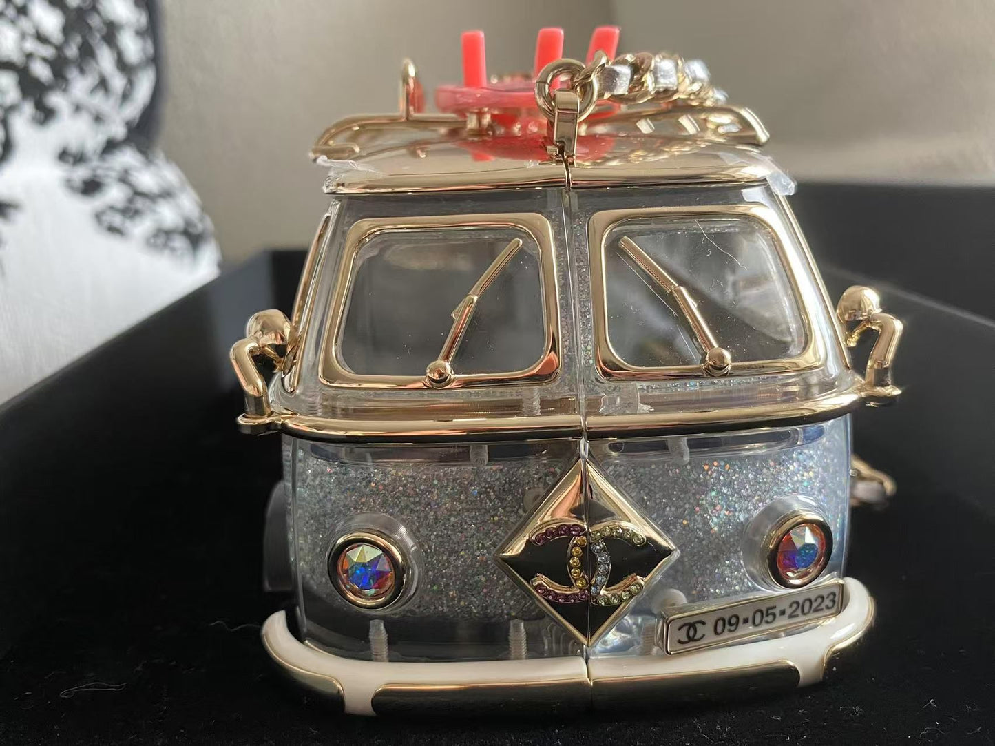 Very Rare Chanel 24C Pink Mini bus Van Hollywood Minaudiere Mini Bag handbag Collectible