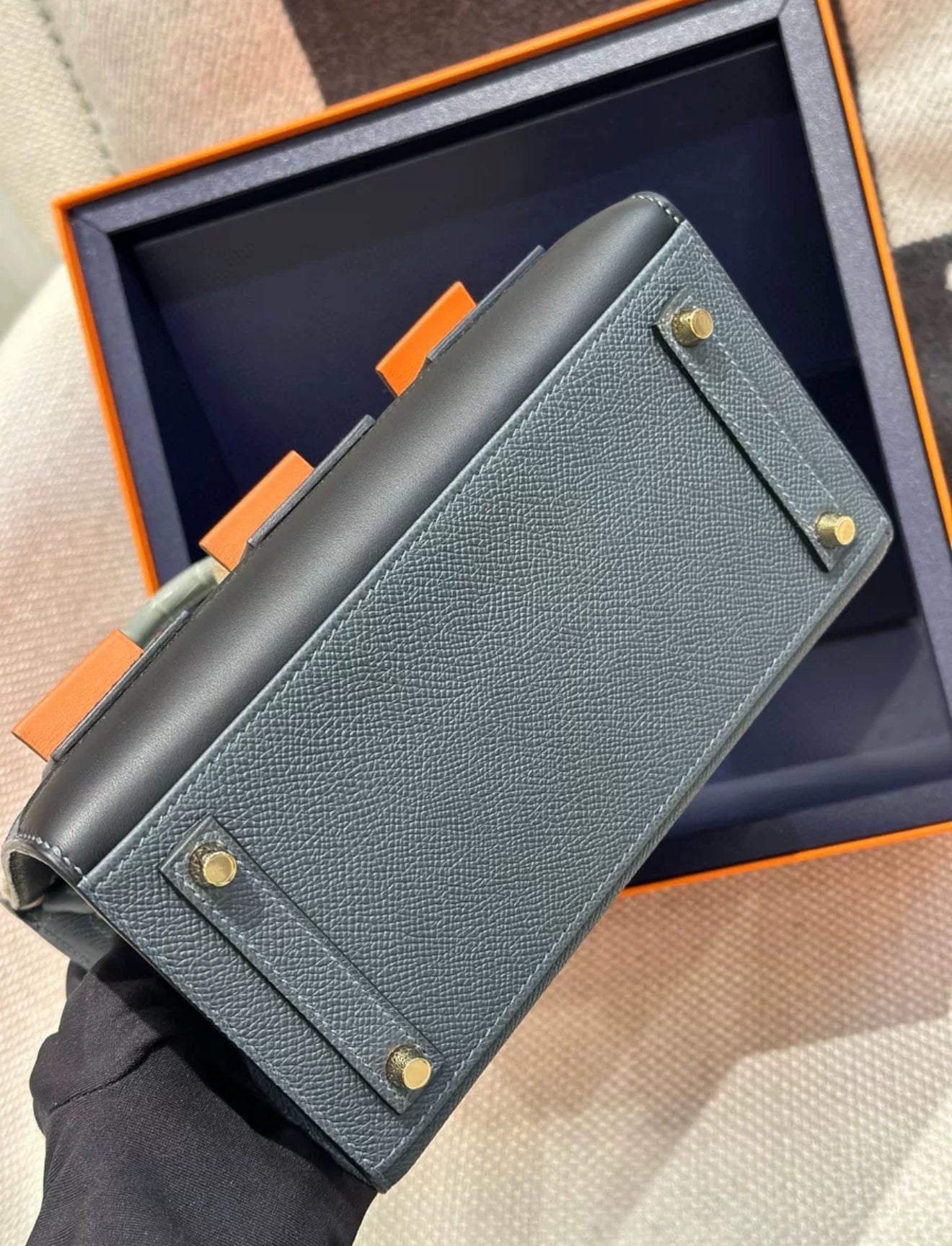 Hermes Birkin 20 Faubourg Rainy Days Gris Misty