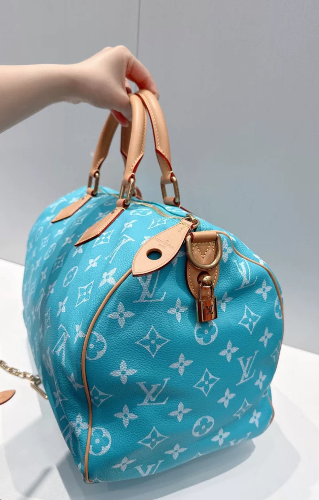 Louis Vuitton Speedy P9 Bandoulière 40 Turquoise