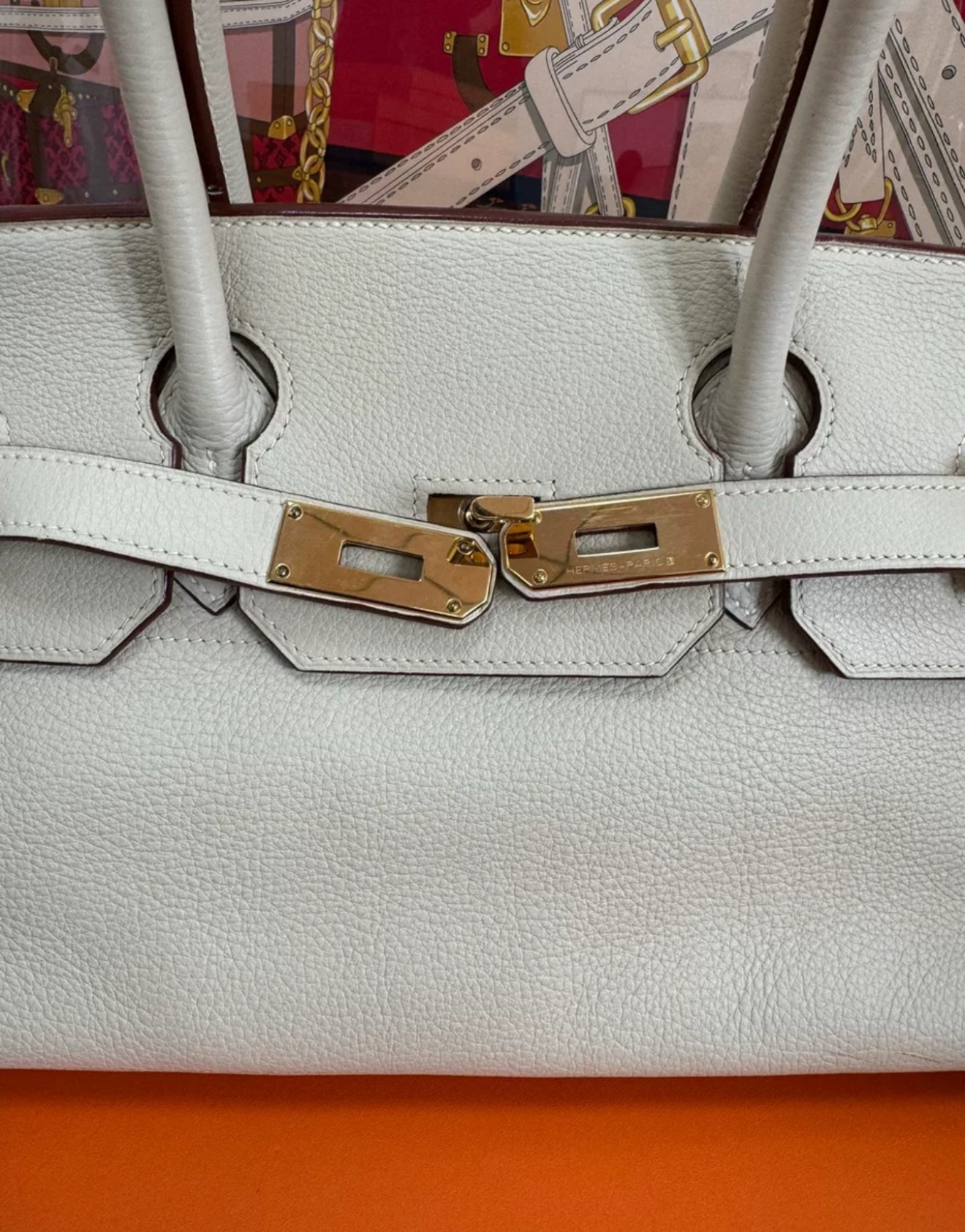 Hermès Birkin Shoulder white Togo Leather Gold Hardware