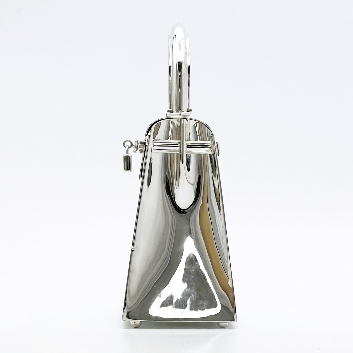 Ultra-Rare Hermes Kelly 15 Bag Sterling Silver Vintage Limited Edition Chaine D’Ancre Strap