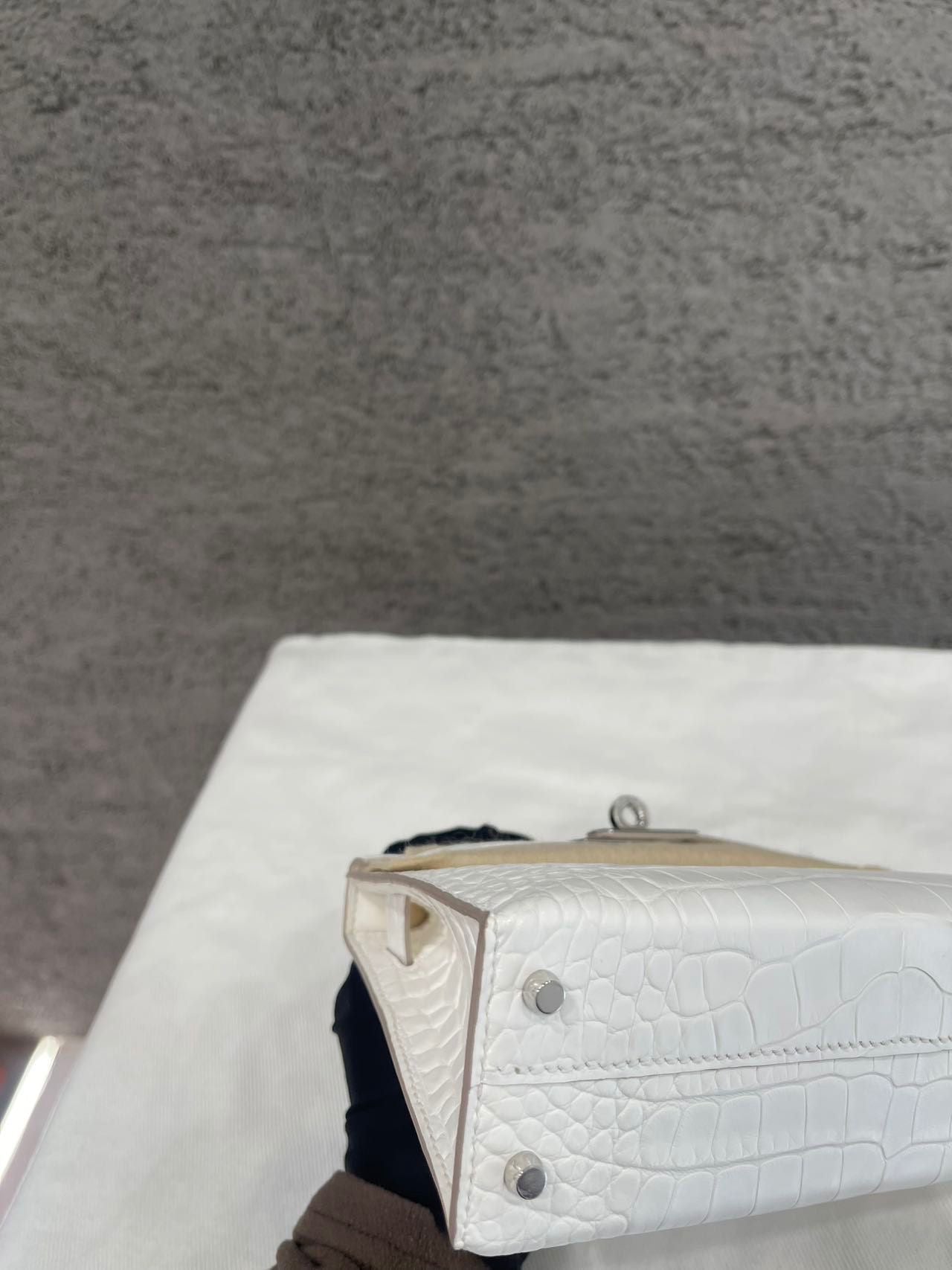 Hermès Kelly Sellier 20 Creme Chantilly Matte Alligator Palladium Hardware