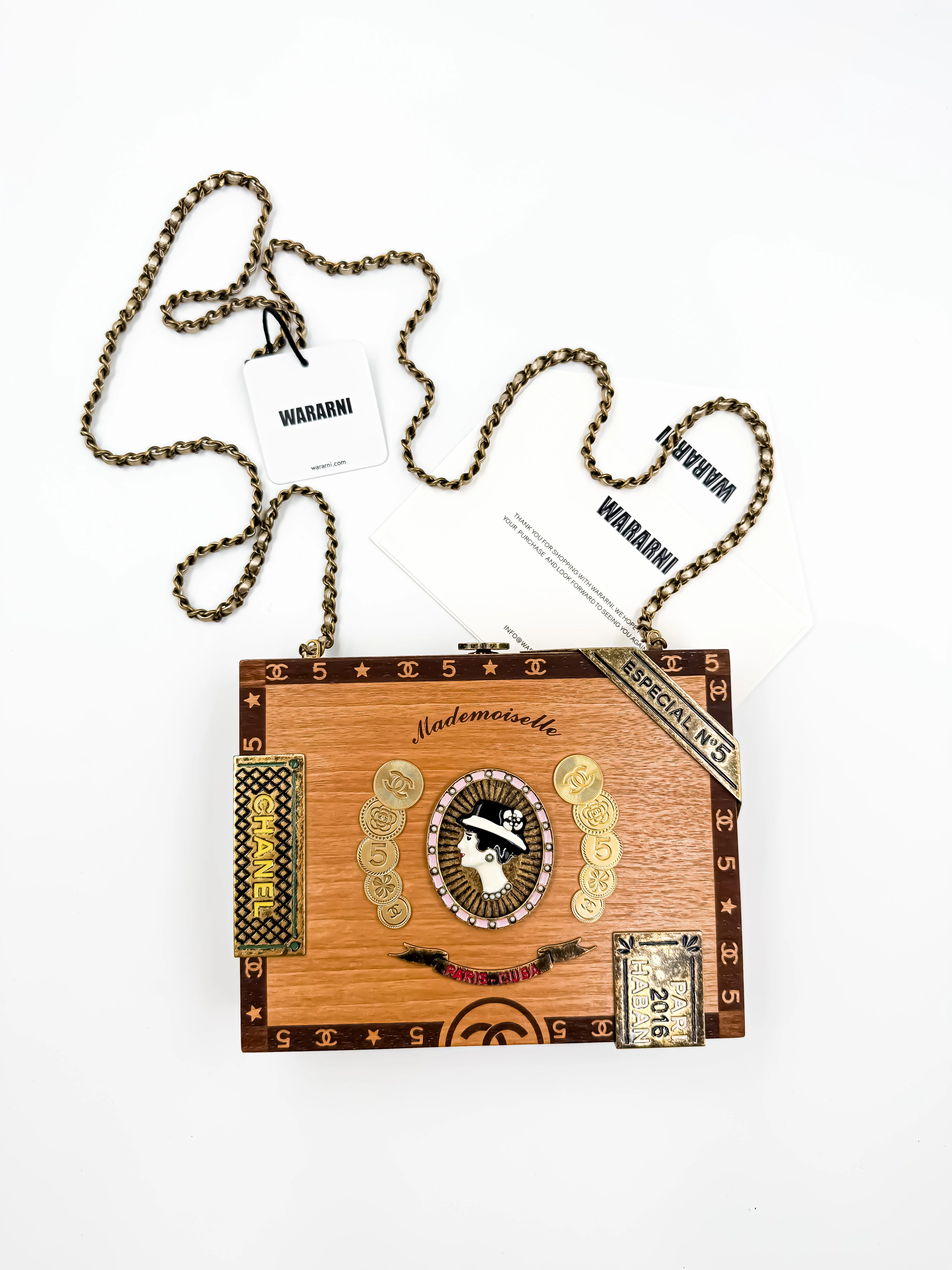 Chanel 2017 Havana By The Night Coco Cuban Cigar Box Minaudière