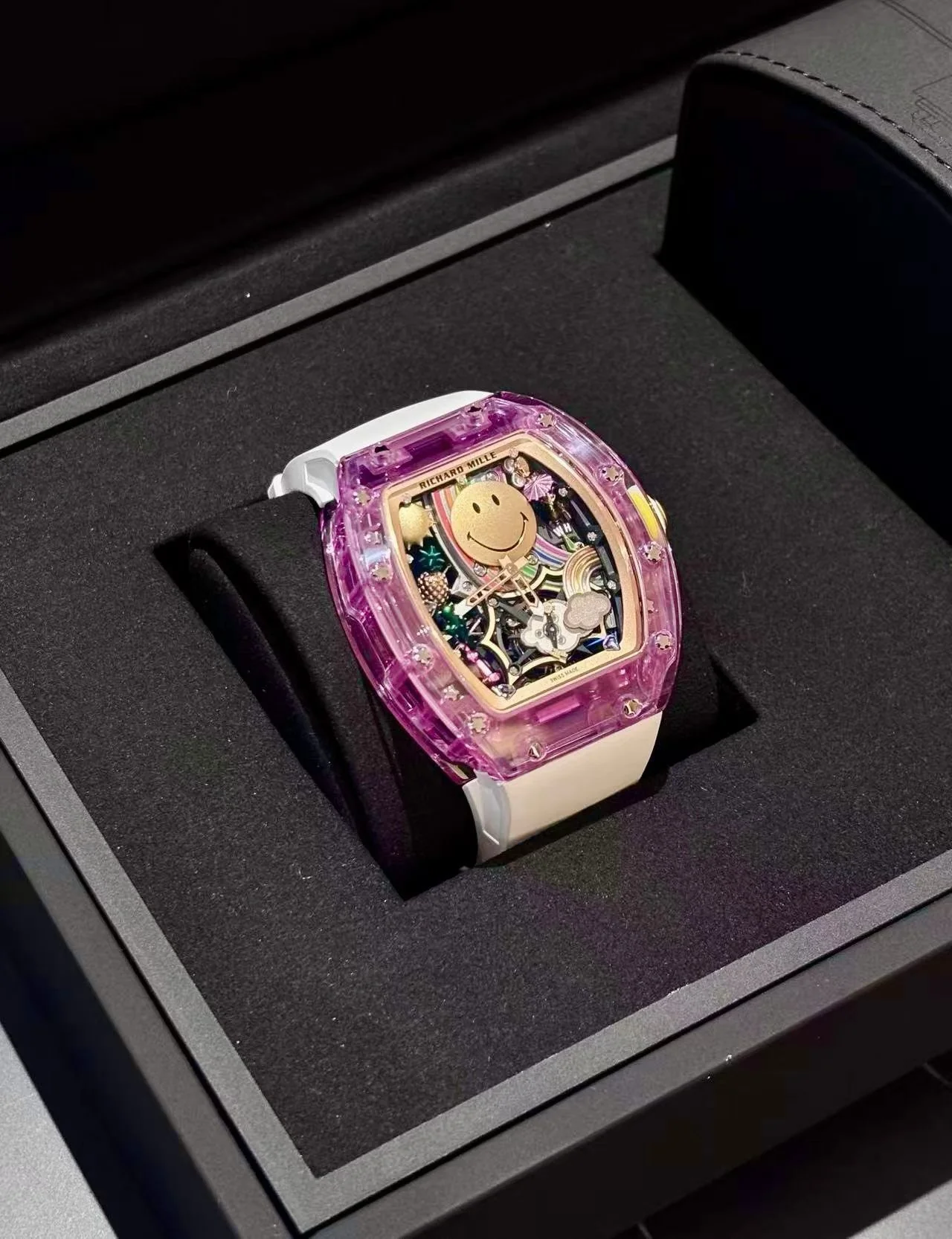Richard Mille RM88 Smiley Sapphire pink