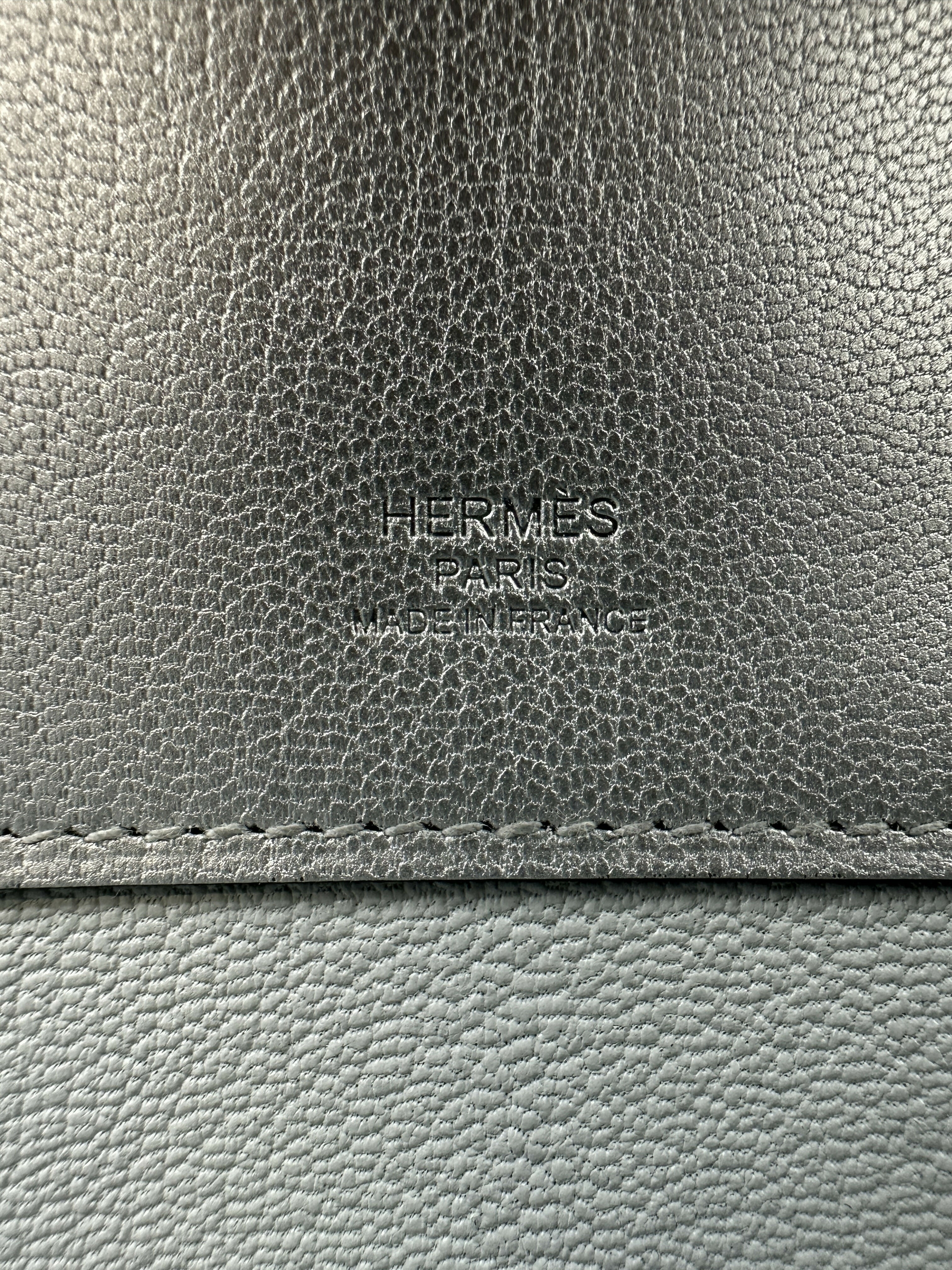 Hermès Kelly Cut Argent Chèvre PHW G 2026