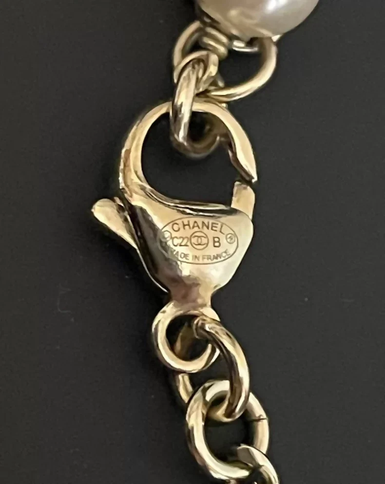 Chanel heart-shaped necklace