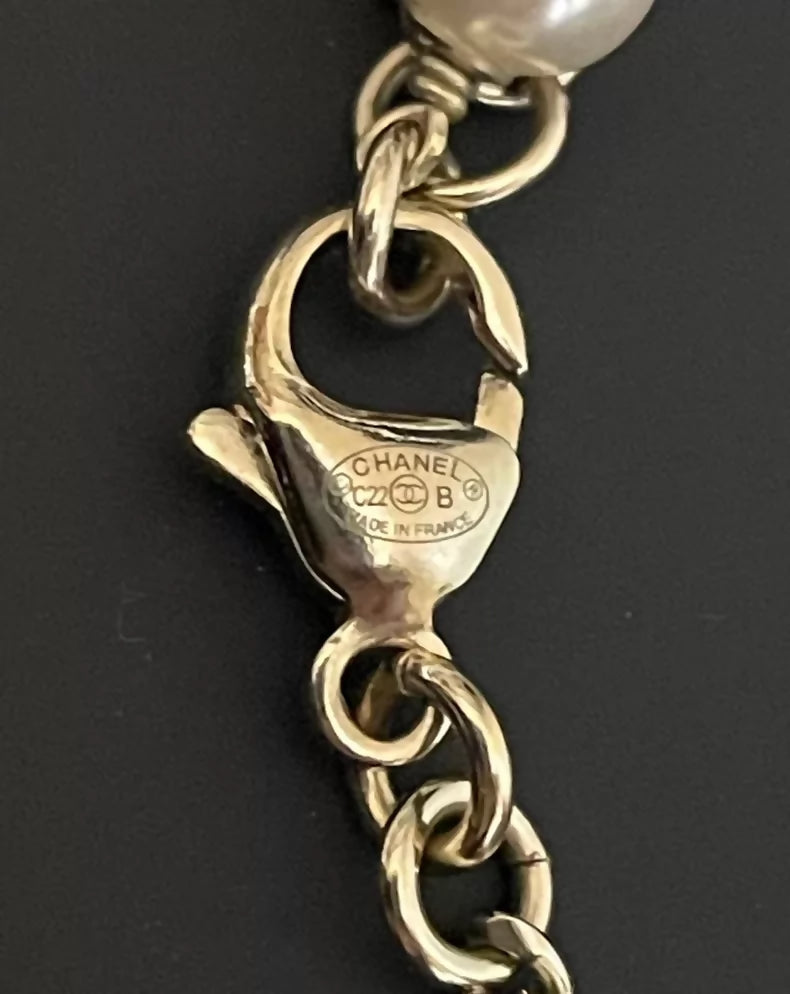 Chanel heart-shaped necklace