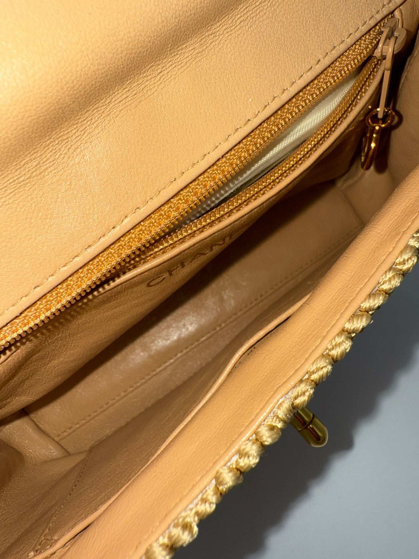 Chanel Vintage 1990s Mini Woven Shoulder Bag