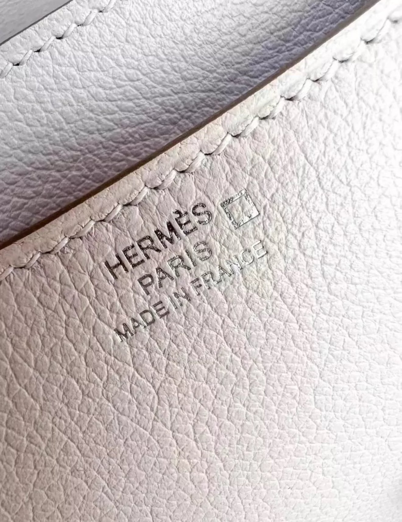 Hermes Constance mini touch Mauve Pale/ Red crocodile