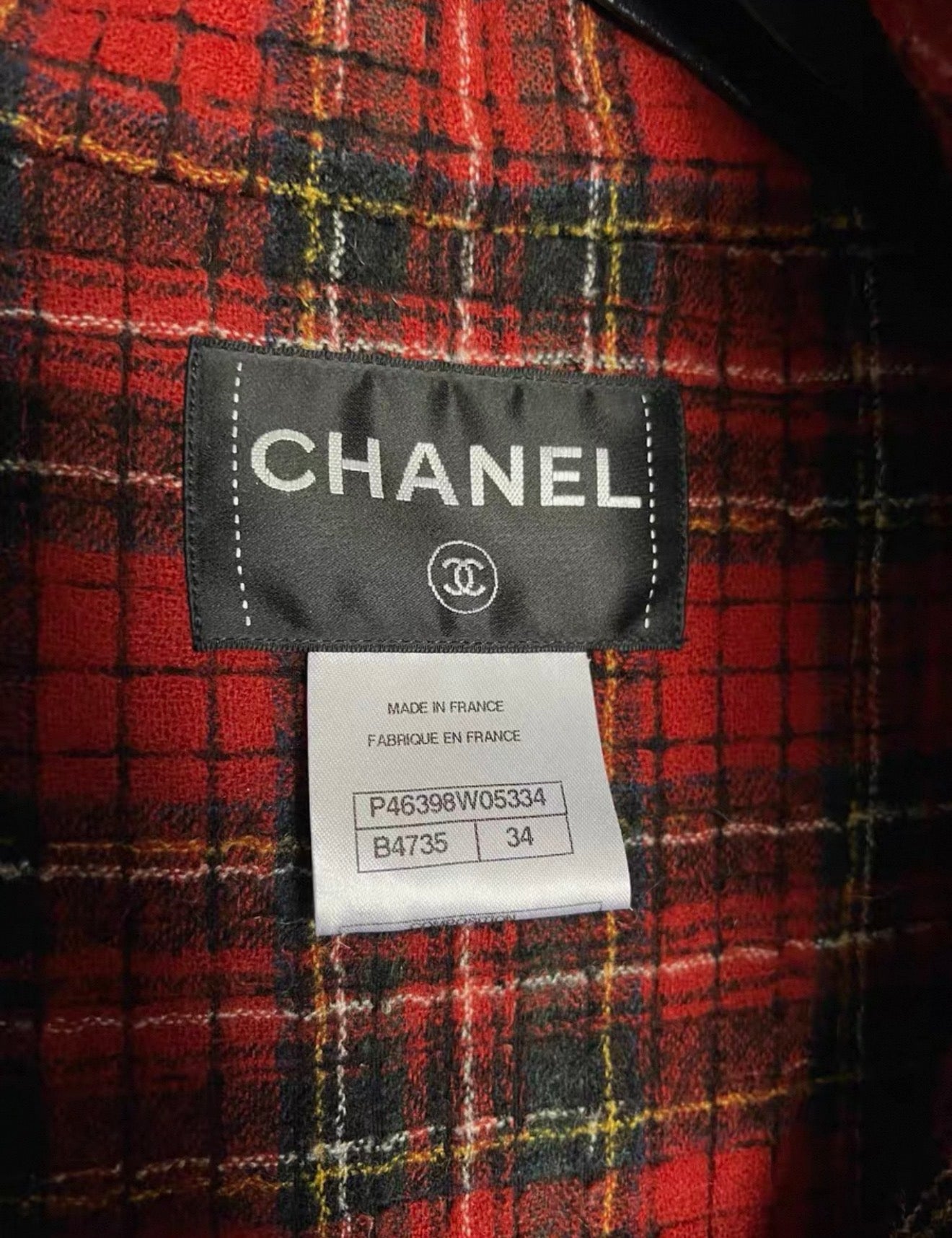 Chanel Paris-Edinburgh 2012-13 plaid coat