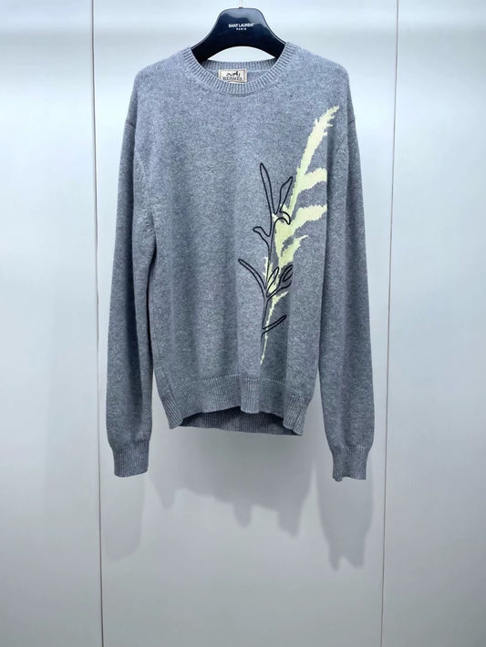 Hermes grey Cashmere Sweater