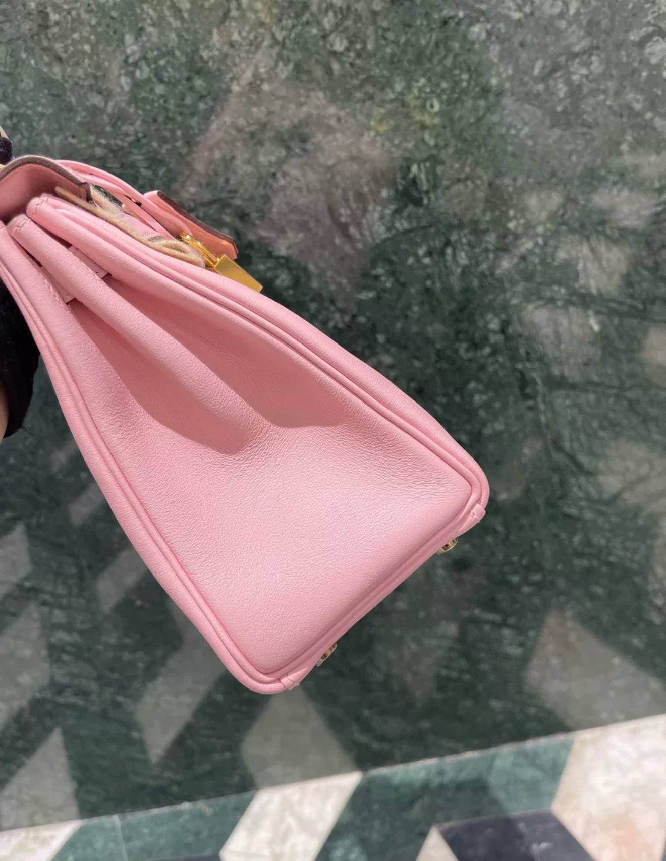 Hermes Kelly 25 Pink Sakura Swift Leather Gold Hardware