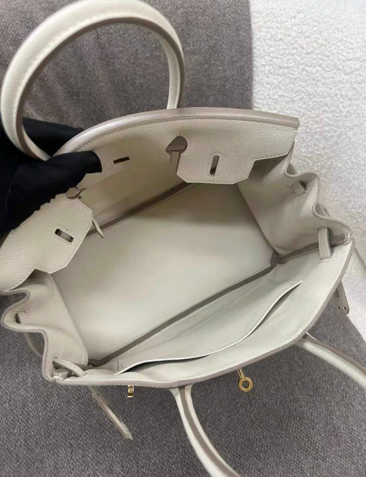 Hermes Birkin 30 Béton Togo leather Gold Hardware