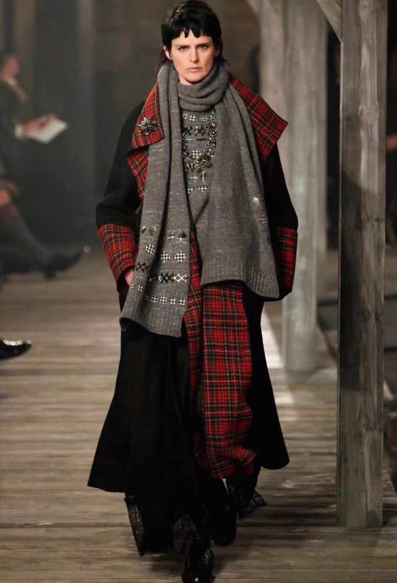 Chanel Paris-Edinburgh 2012-13 plaid coat