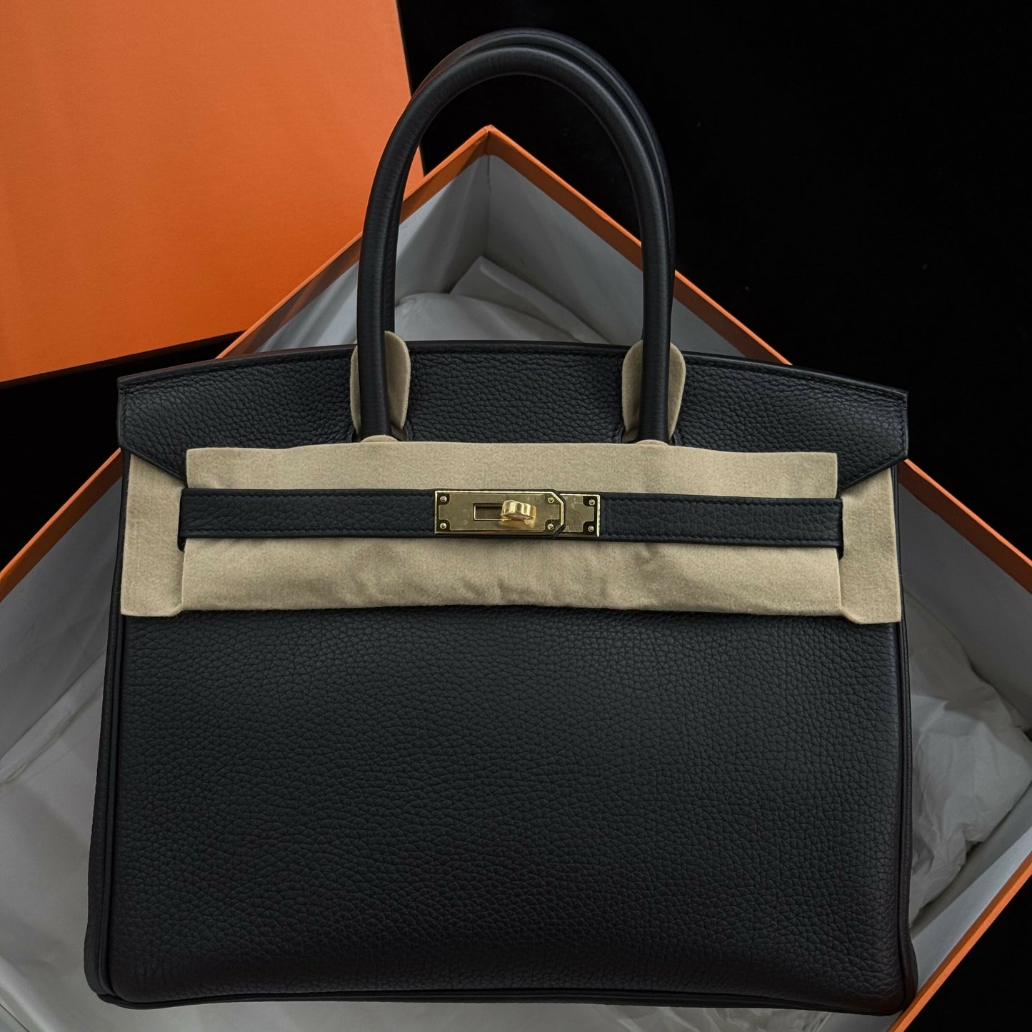 Hermès Birkin 30 Noir Togo with Gold Hardware
