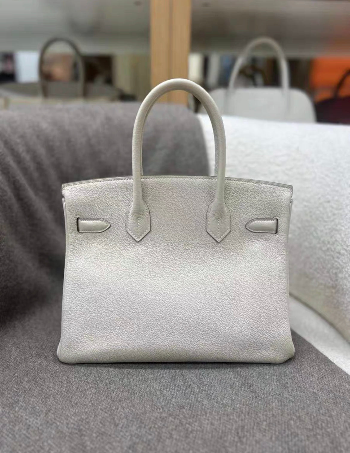 Hermes Birkin 30 Béton Togo leather Gold Hardware